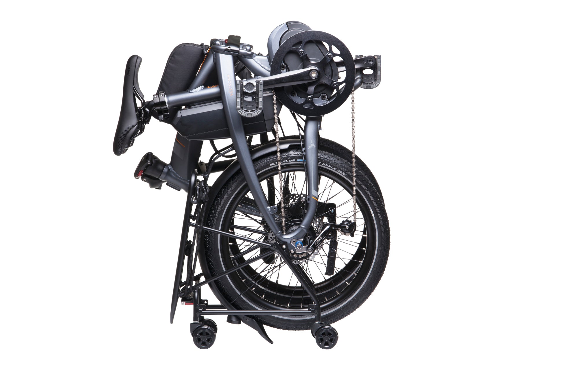 Tern Rapid Transit rack for easy navigation of folding bike